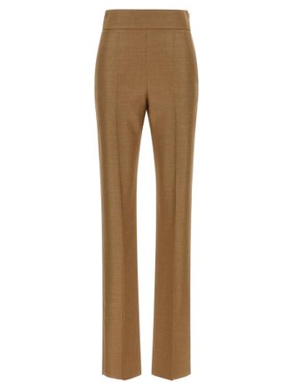 Valentino Garavani Beige Virgin Wool Dress Womens Pants