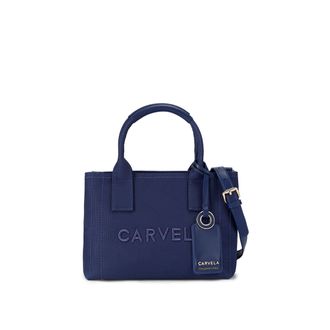 Carvela Womens Canvas Lidia Micro Tote Bag - Navy - One Size