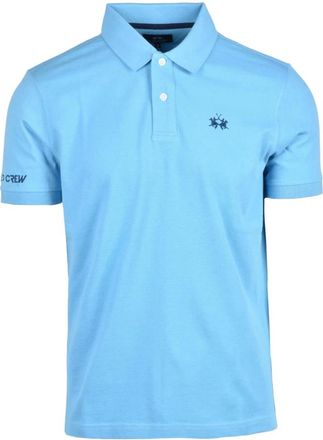 La Martina Tops, Heren, Blauw, 3Xl, Katoen, Polo