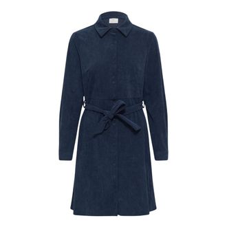 Kaffe Shirt Dress - Dames - Jurken - Blauw - Maat: 2XL