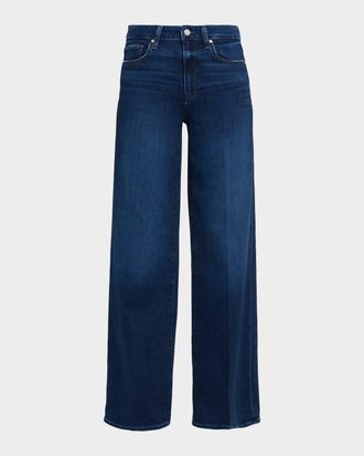 Paige Tatum Mid-Rise Wide-Leg Jeans