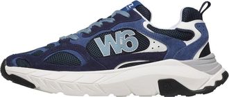 W6YZ Mark-M. - Heren - Sneakers - Blauw - 43 EU - Su&egrave;de - Schoenen