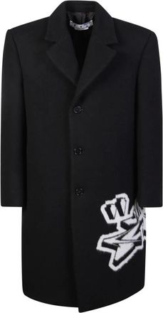 Off-white Hombre, Abrigos, Negro, Talla: M