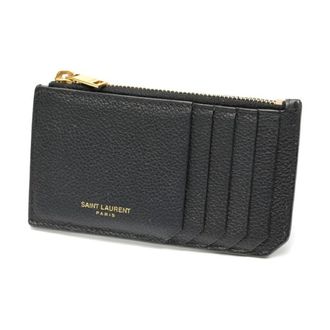 Saint Laurent Black Leather Coin Purse/Coin Case (Pre-Owned)