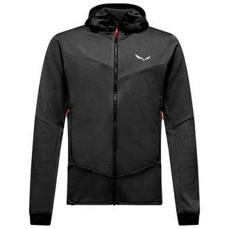 Salewa Sella Crevasse Hooded Jacket Fleecejacke f&uuml;r Herren | schwarz