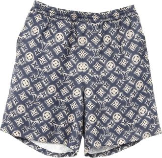 Louis Vuitton 10s monogram-pattern shorts - Blue