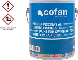 cofan Pintura Piscinas Clorocaucho (azul 5 Kg), Pintura Para Piscinas Fabricada En Base De Resinas Clorocaucho De Alta Calidad Que Proporcionan Una Mayor Re