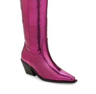 Billini Womens Eileen Cowboy Riding Boots In Pink