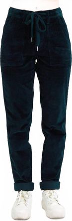 Judy Blue High Rise Corduroy Cuffed Jogger Pants In Emerald