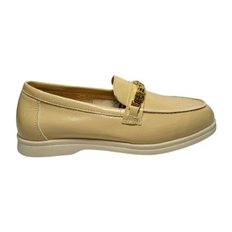 Baldinini Loafers, female, Beige, Size: 10 US Naplak Loafer