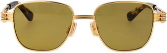 Bottega Veneta Stijlvolle zonnebril om je look te verhogen - unisex - Zonnebrillen - Geel - 51 MM - Accessoires