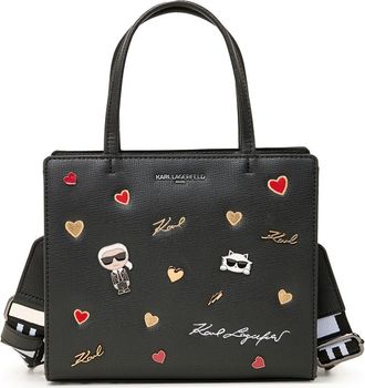 Karl Lagerfeld Maybelle Satchel in Multi/black at Nordstrom