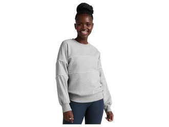 Beyond Yoga Luxefleece Piper Oversized Sweatshirt Womens Clothing Light Heather Gray : XL, Cotton/Polyester