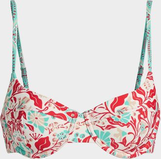 Ramy Brook Mona Floral Underwire Bikini Top