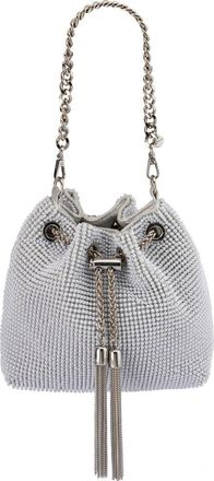Olga Berg Miranda Drawstring Bucket Bag in Pearl Silver at Nordstrom