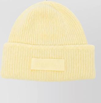 Jacquemus ribbed alpaca wool beanie