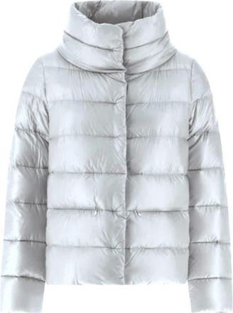 Herno Ultralichte Nylon Cape - Dames - Gewatteerde jassen - Blauw - XL - Nylon - Jassen