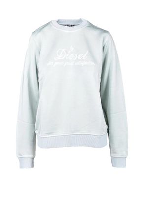 Diesel Mint Green Viscose Cotton Sweatshirt