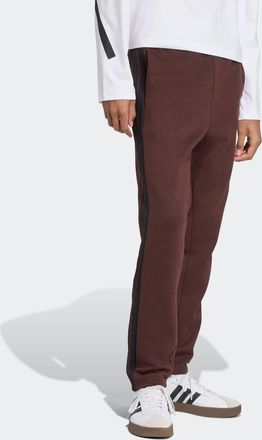 adidas Sporthose ADIDAS SPORTSWEAR M 3S FL O PT, Damen, Gr. 3XL, N-Gr, schwarz (shadow braun, schwarz), Obermaterial: 55% Baumwolle, 36% Polyester, 9% Viskos