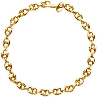 Argento Vivo Mens Mariner Puff Chain Link Bracelet in Gold at Nordstrom