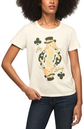Lucky Brand Stay Lucky Cotton T-Shirt in Gardenia at Nordstrom, Size X-Large