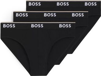 BOSS Set 3 Slip BRIEF-3P-POWER Nero BOSS Uomo