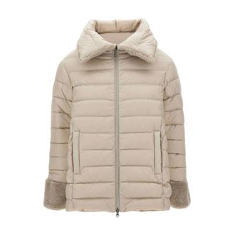 Colmar Giacca Reversibile in Finta Pelliccia - - Sport - Donna - Beige - S