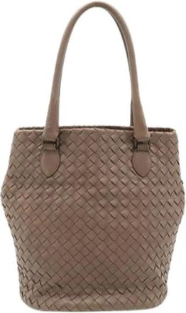 Bottega Veneta Pre-owned Bucket Bags, female, Brown, Size: ONE SIZE Pre-owned Bucket Bag