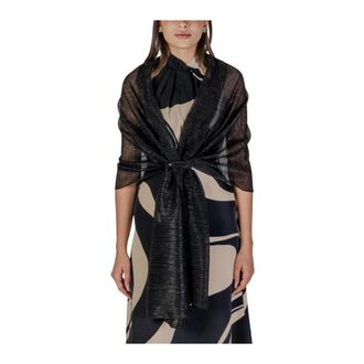 Rinascimento Rinascimento, Scarves, female, Black, Size: ONE SIZE Metallic Pleated Shawl