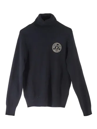Versace Jeans Couture V Emblem High Neck Sweater