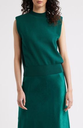 Favorite Daughter The Whitney Sleeveless Knit Crop Top in Pine at Nordstrom, Size X-Large
