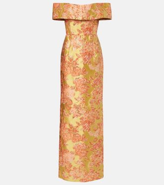 Markarian Clover embellished floral gown