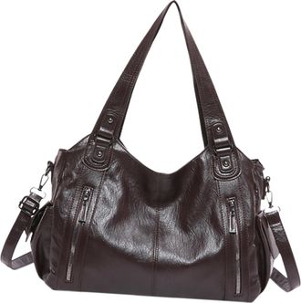 Generic Fruusv Versatile Everyday Tote, Trendy Shoulder Bag for Women, Multi-Functional Tote Bag, Chic Work Bag for Women, Spacious Shopping Tote, Elegant PU 