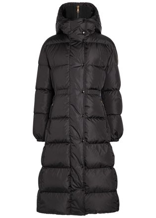 Moncler Chamer Padded Nylon Coat - Black - 3 (UK 14 / L)