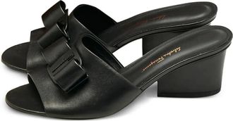 Ferragamo Sandali Valery con placca logo - Nero
