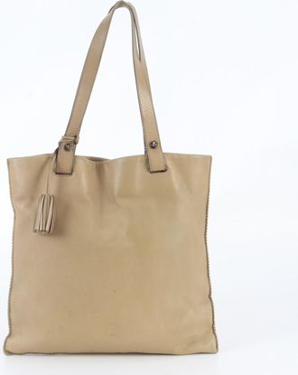 Loewe Brown Leather Handbag Shoulder Bag Tote Bag (Pre-Owned)