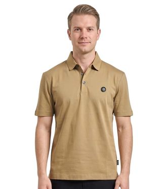 HUGO BOSS Beige Shirt Collar Polos