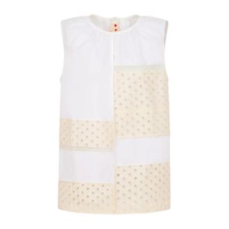 Marni Sleeveless Tops, female, White, Size: XS Sleeveless Top