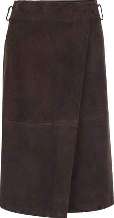 Semicouture Rosanne Rok - Dames - Midirokken - Bruin - L - Su&egrave;de - Rokken