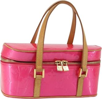 Louis Vuitton Sullivan Horizontal Bag Monogram Vernis Pink Patent_Leather Handbag (Pre-Owned)