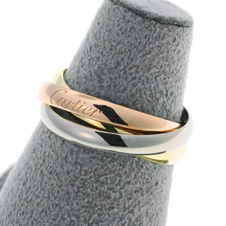 Cartier Pink Gold White Gold Yellow Gold Yellow Gold (18K) Pink Gold (18K) White Gold (18K) Band Ring (Pre-Owned)