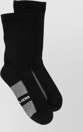 Rick Owens sparkle socks ribbed texture contrast stripes