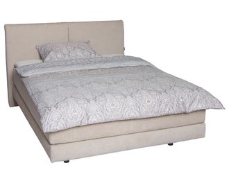Schubiger M&ouml;bel Boxspringbett Fremont Creme Beige