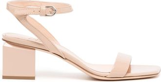 AGL Angie 60mm leather sandals - women - Leather - 36.5 - Neutrals