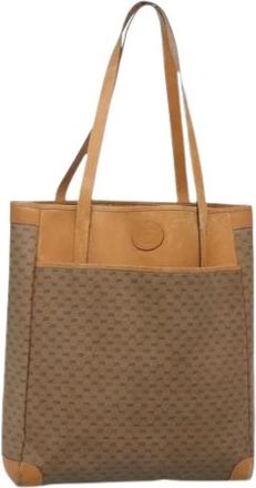 Gucci Pre-owned Canvas gucci-bags - Dames - Vintage Shopper - Beige - ONE Size - Leer - Vintage