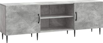 vidaXL Mueble De Tv 150 X 31 X 50 Cm Gris Hormig&oacute;n Vidaxl