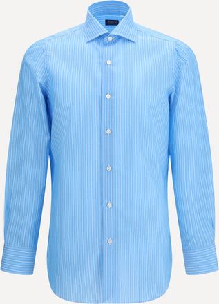 Finamore Camicia regolare 170 a due in cotone egiziano a righe Man 38
