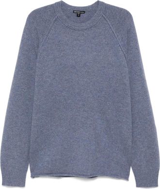 James Perse Maglione in cashmere riciclato con maniche raglan - Blu
