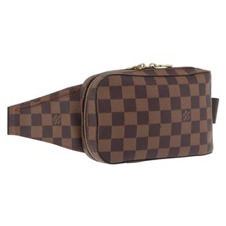 Louis Vuitton Geronimos Waist Damier Brown Canvas Handbag (Pre-Owned)
