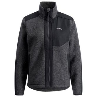 Lundhags Saruk Wool Pile Mid Full Zip Fleecejacke f&uuml;r Damen | schwarz/grau